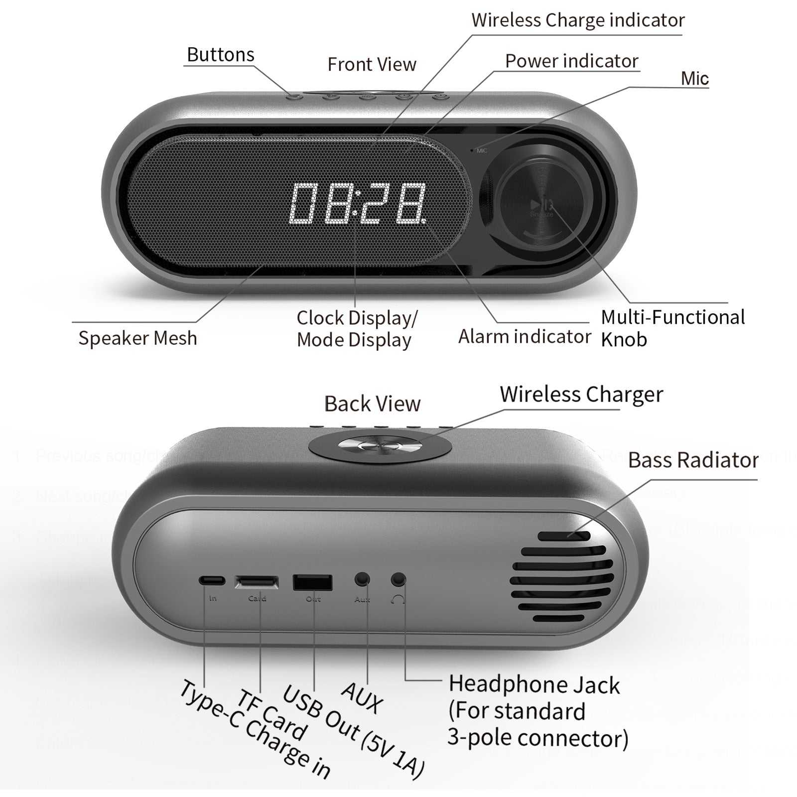 Modern desk speaker