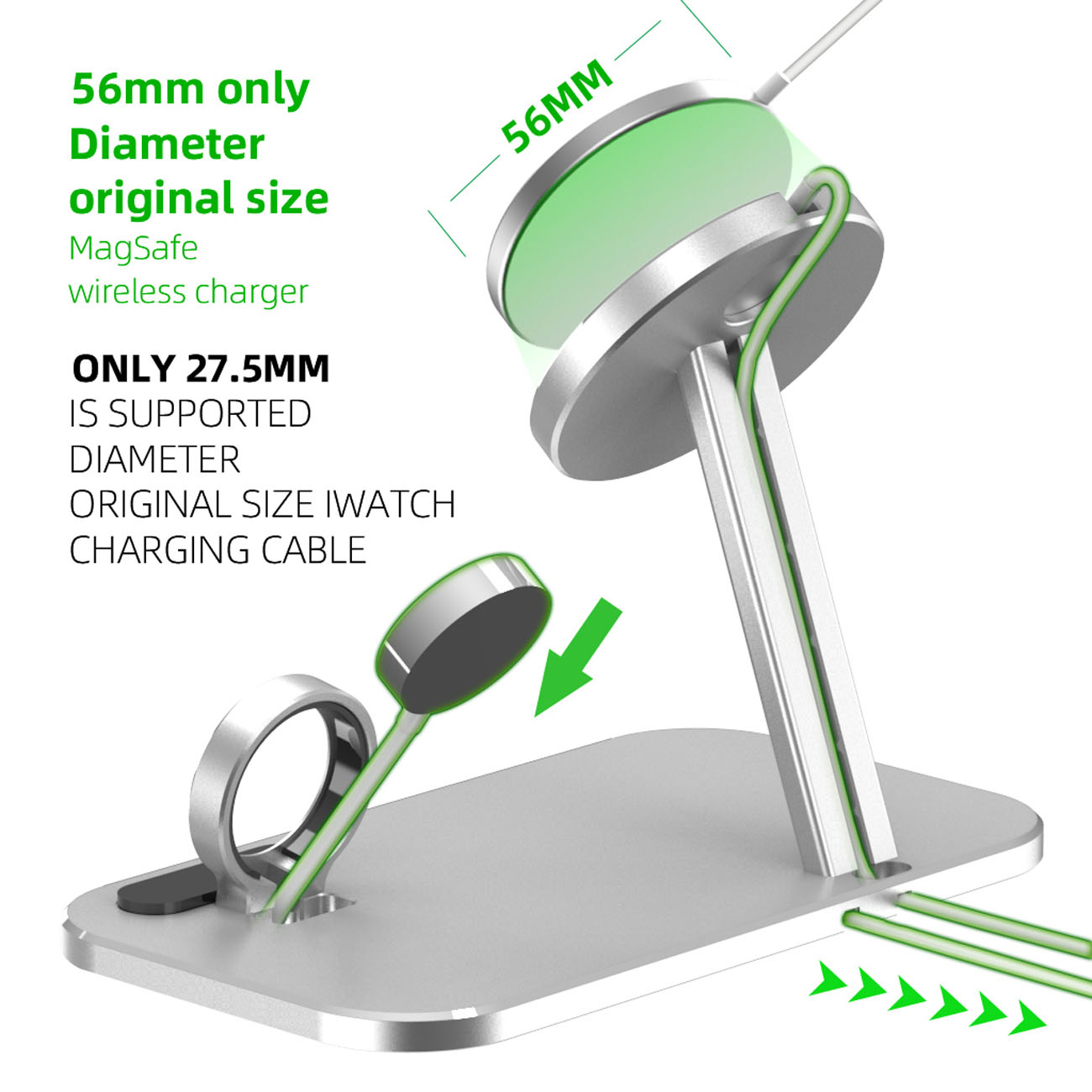 Magnetic Desktop Smartwatch Dock