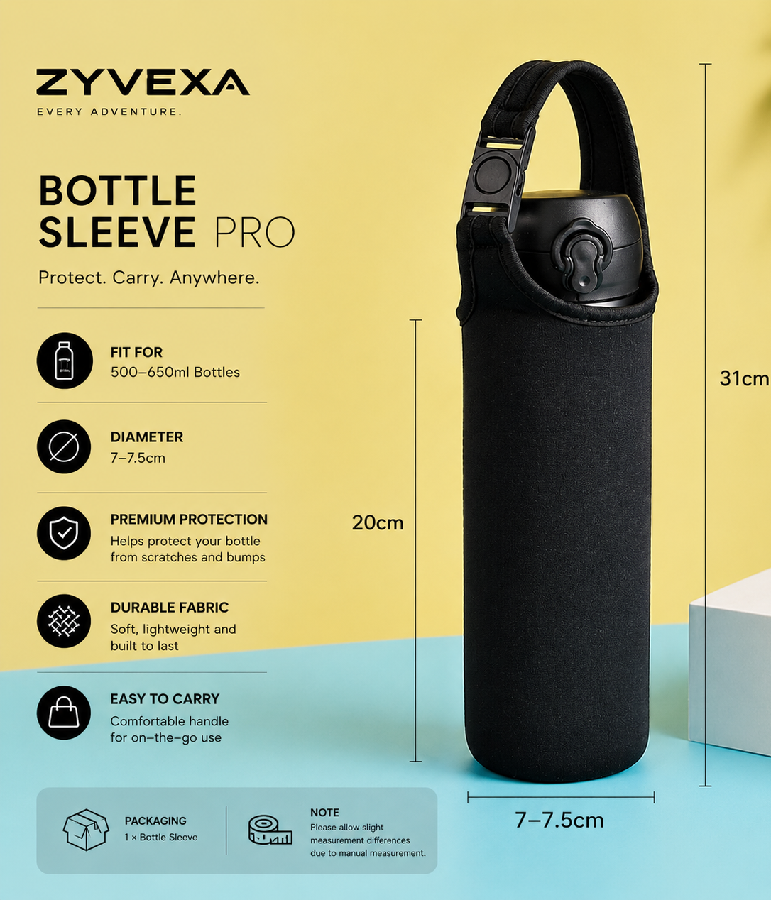 insulated water bottle sleeve