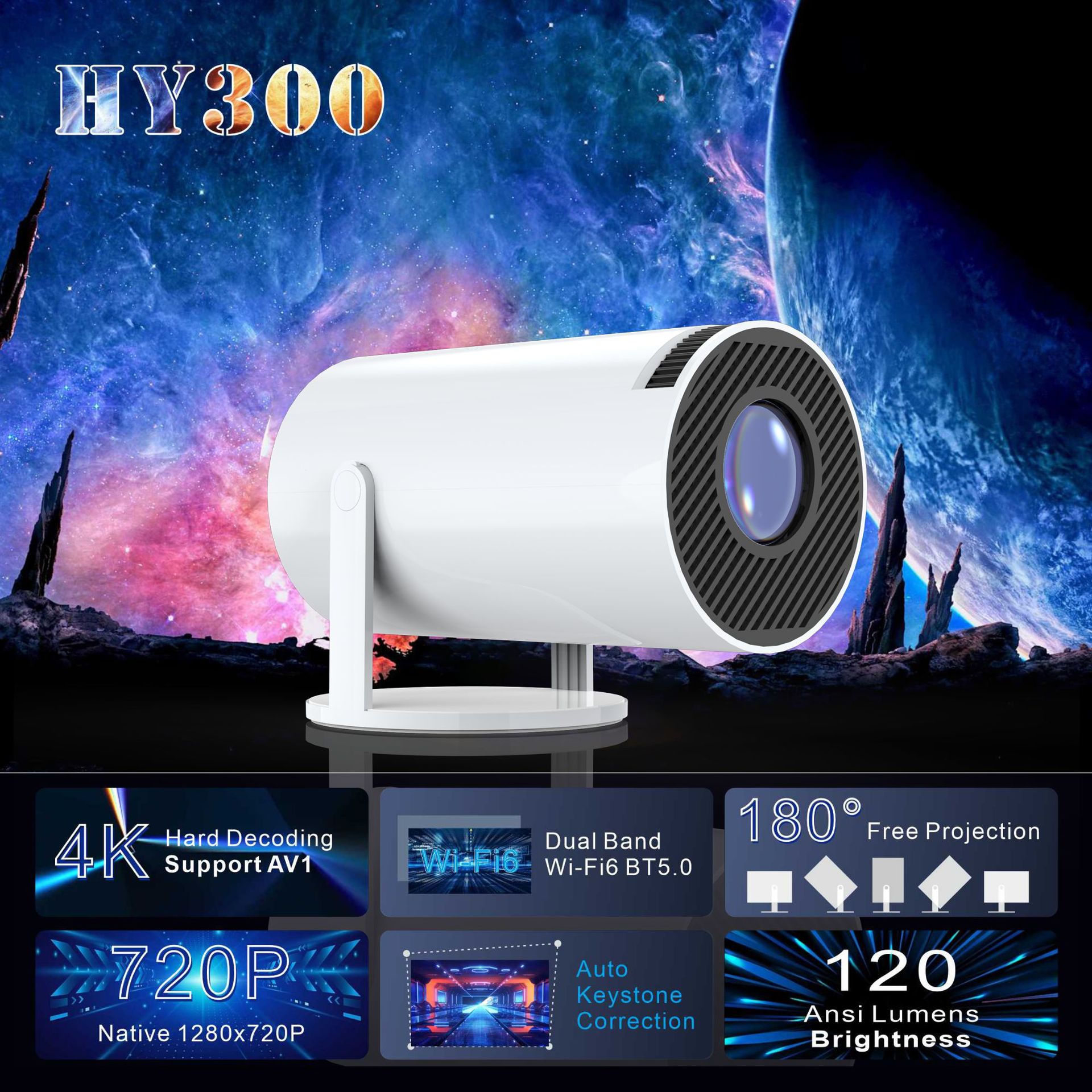 Rechargeable Mini Projector
